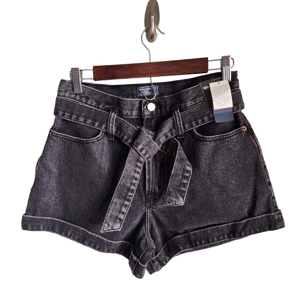 Abercrombie & Fitch Shorts Natural Rise Shorts Size 29 8 Black Gray A&F